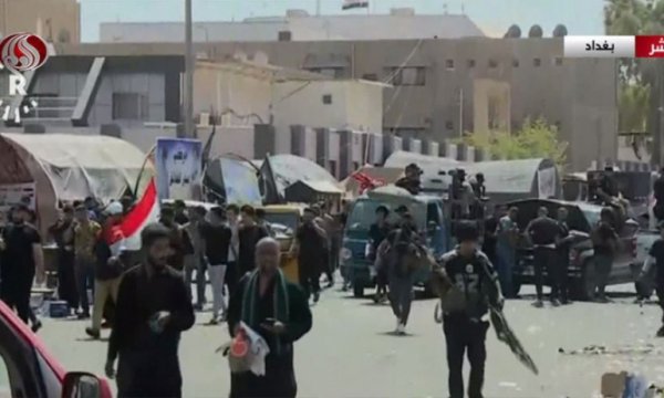 Sadr Hareketi taraftarları Yeşil Bölge'den çekiliyor