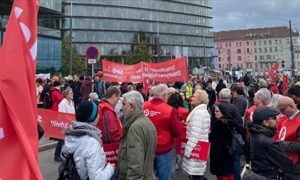 Avusturya'da hayat pahalılığı protesto edildi