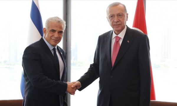 Siyonistlerle normalleşmede tam gaz: Erdoğan, İsrail Başbakanı Yair Lapid ile bir araya geldi