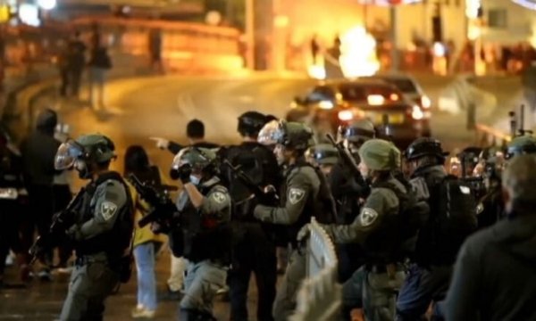 İşgal altındaki Kudüs'te Filistinlilerle Siyonist askerler arasında çatışma