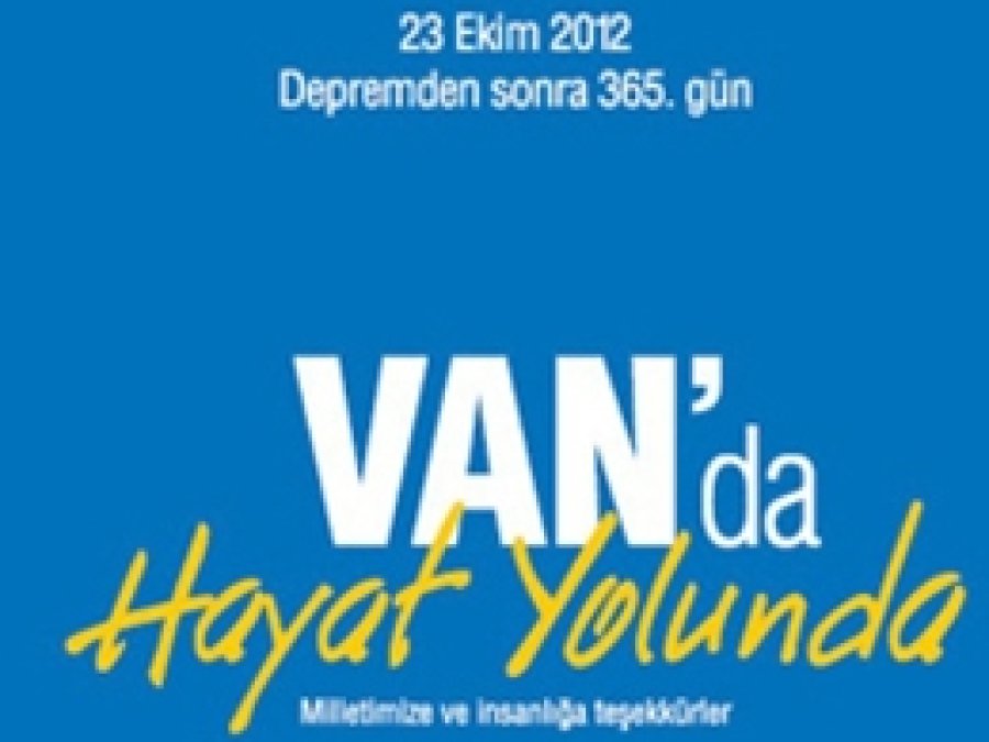 Van Valiliğinden Depremin İkinci Kitabı