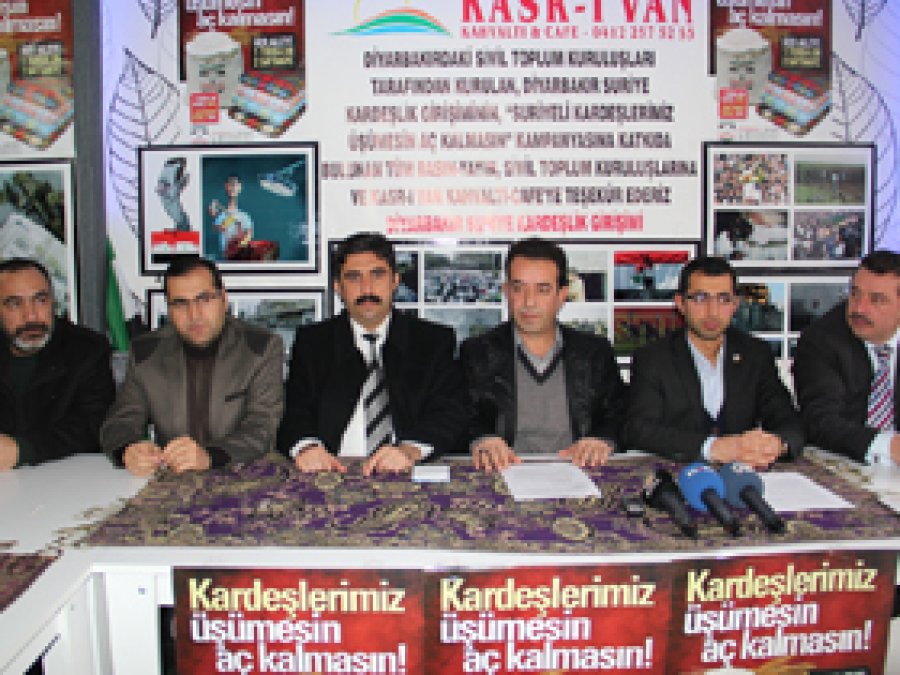 Diyarbakır'dan Suriye'ye Yardım Çağrısı