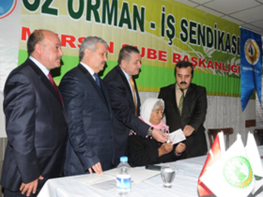 Öz Orman-İş Sendikasından Yardım