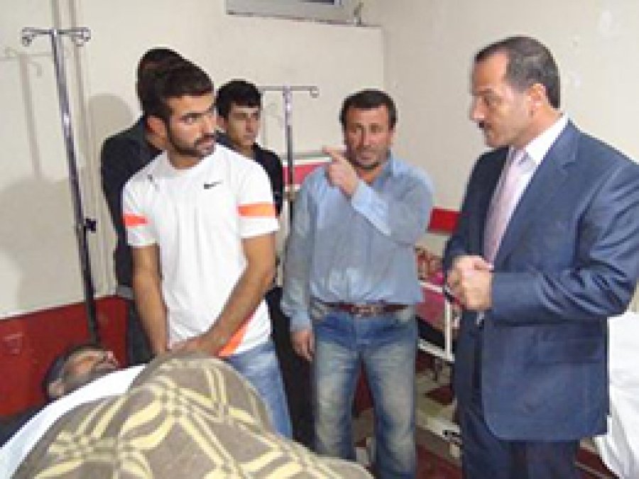 Göçükte Yaralanan İşçilere Ziyaret