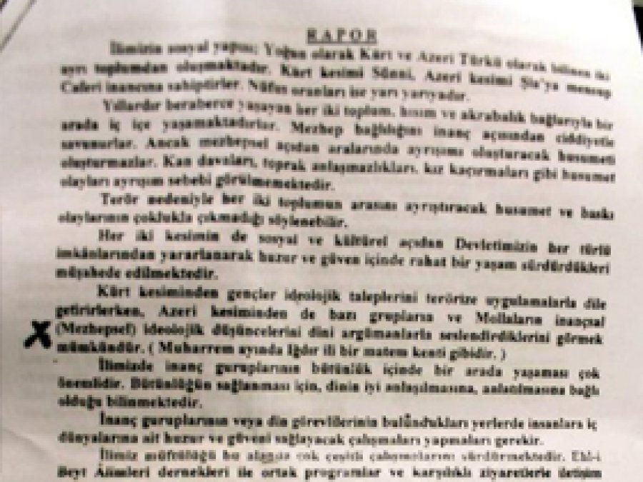 'Iğdır Caferi Raporu'na Soruşturma