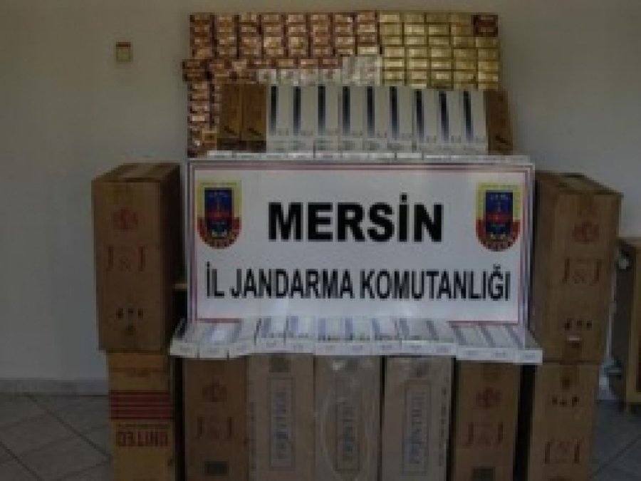 Mersin'de Kaçak Sigara Baskınları 