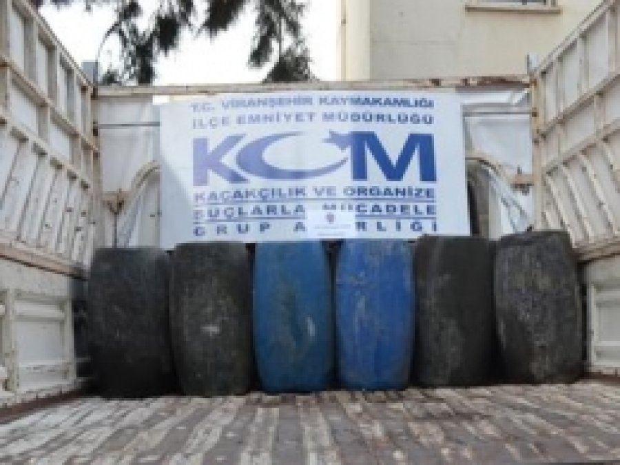 Viranşehir'de Kaçak Mazot Ele Geçirildi