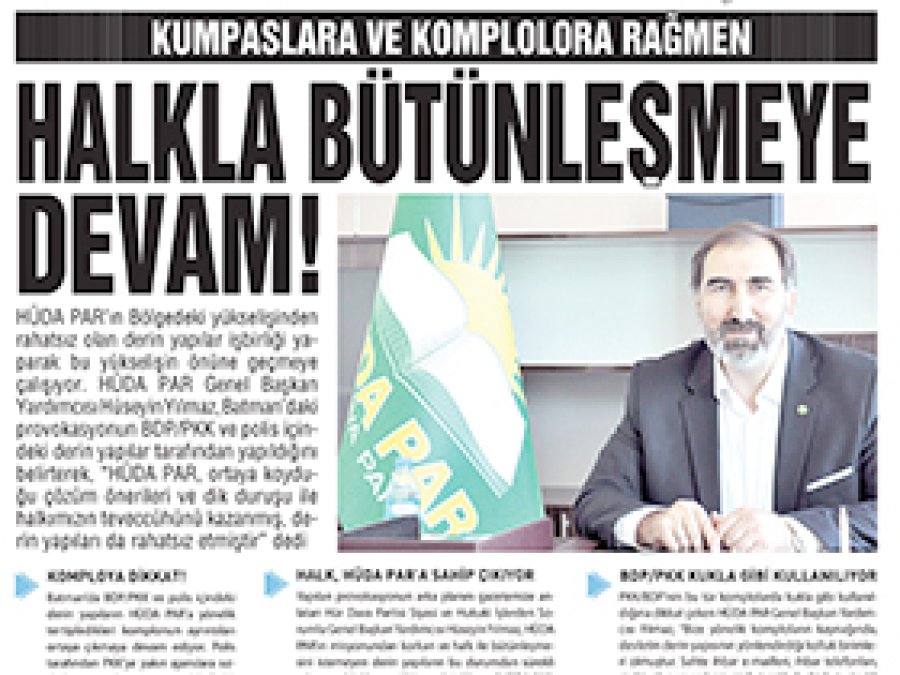 'BDP/PKK Kukla Gibi Kullanılıyor'