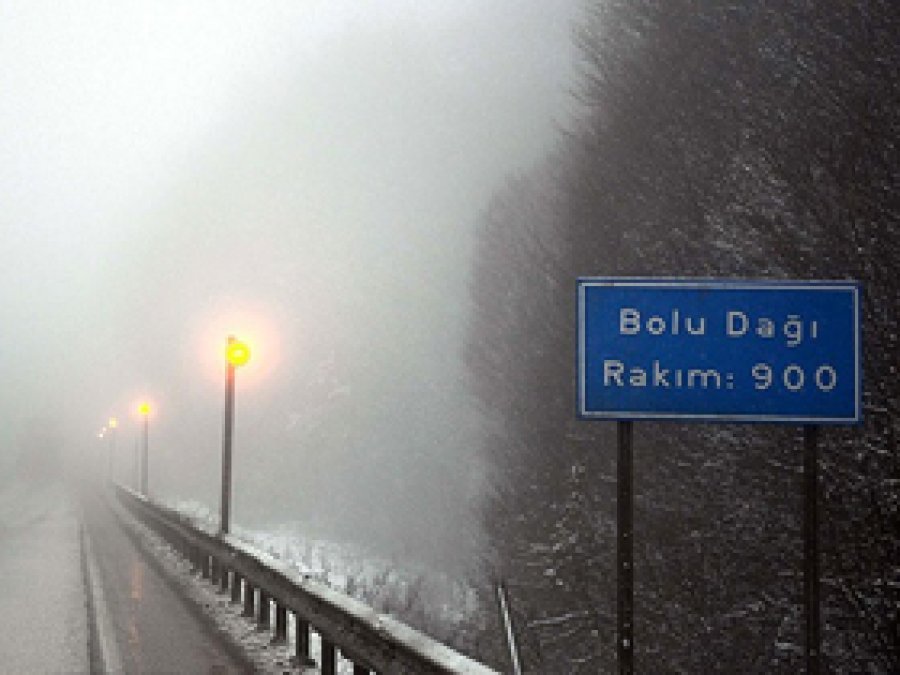 Bolu Dağı'nda Kar Yağışı Uyarısı