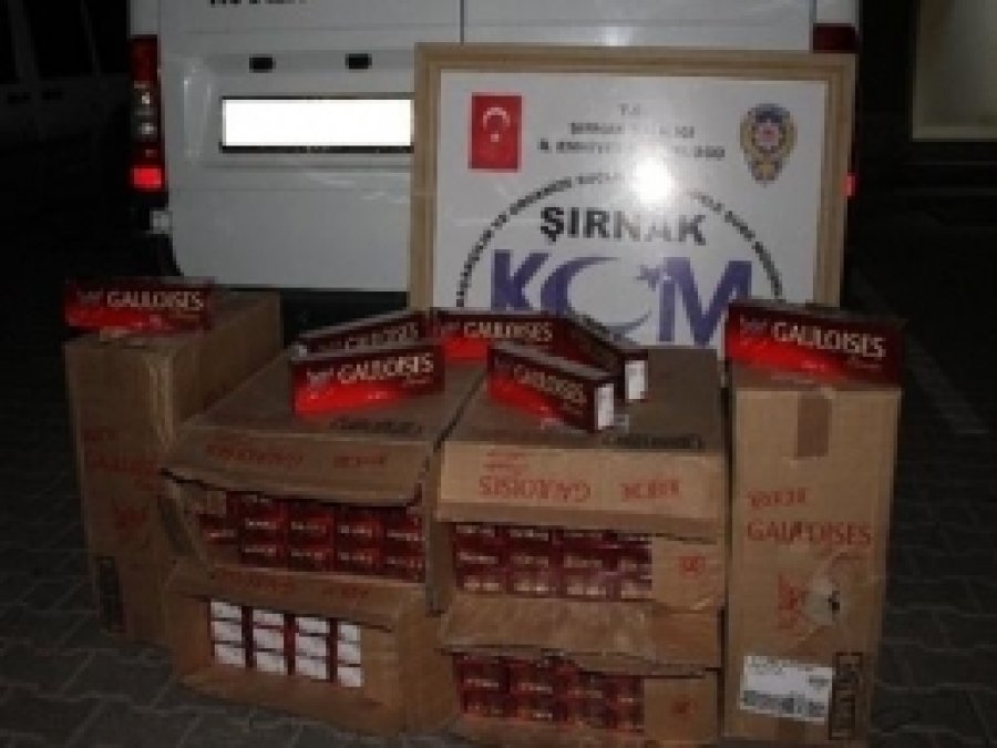 Şırnak'ta 21 Bin Paket Kaçak Sigara Yakalandı