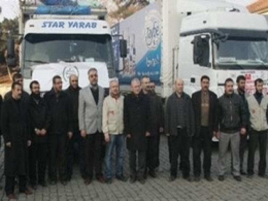Antep'ten Suriye'ye İnsani Yardım Konvoyu Gönderildi