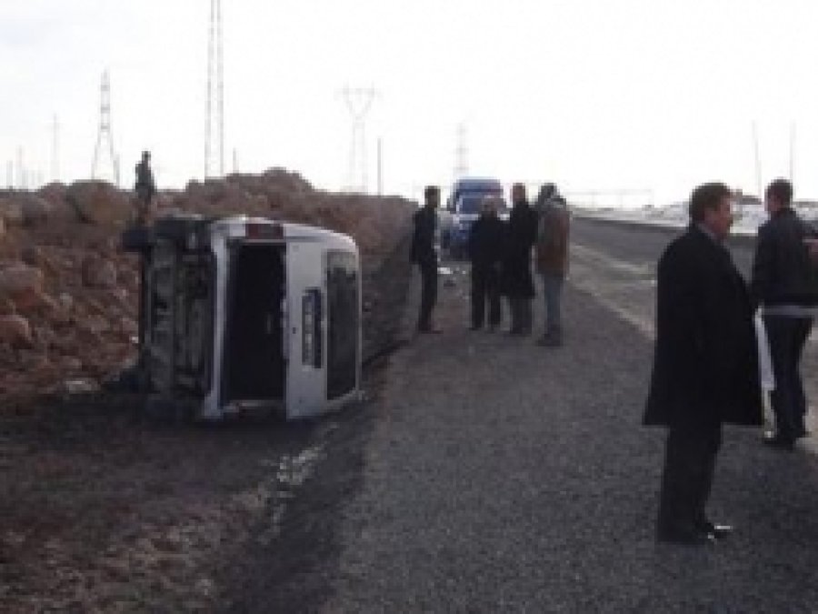 Cizre'de Mucurlu Yol Kazaya Sebep Oldu