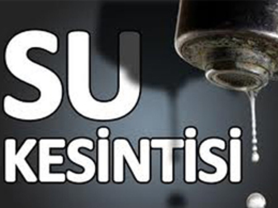 Mersin'de Su Kesintisi