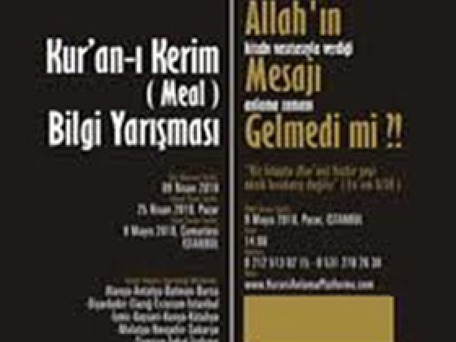 Kuran Meal Sınavı Sonuçlandı