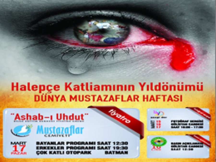 Halepçe Katliamı Düzenlenecek Etkinliklerde Anılacak