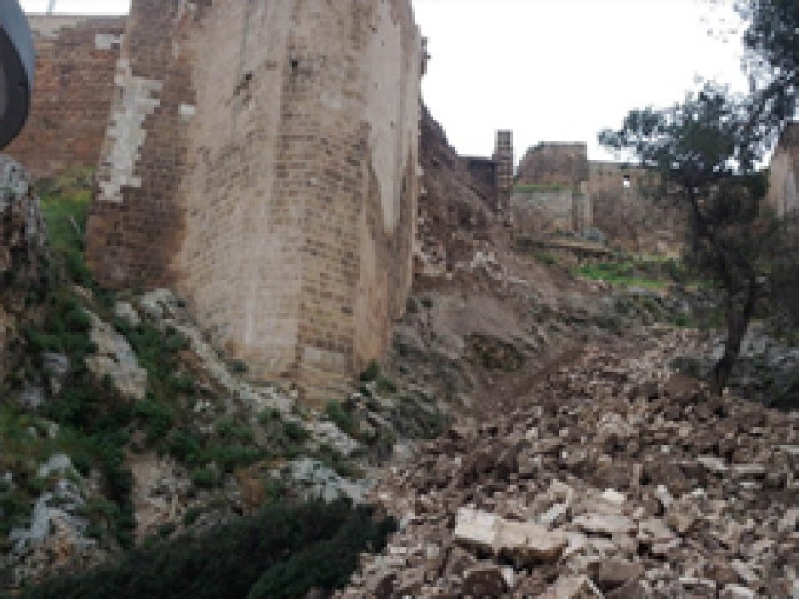 Urfa Kalesi'nde Göçük