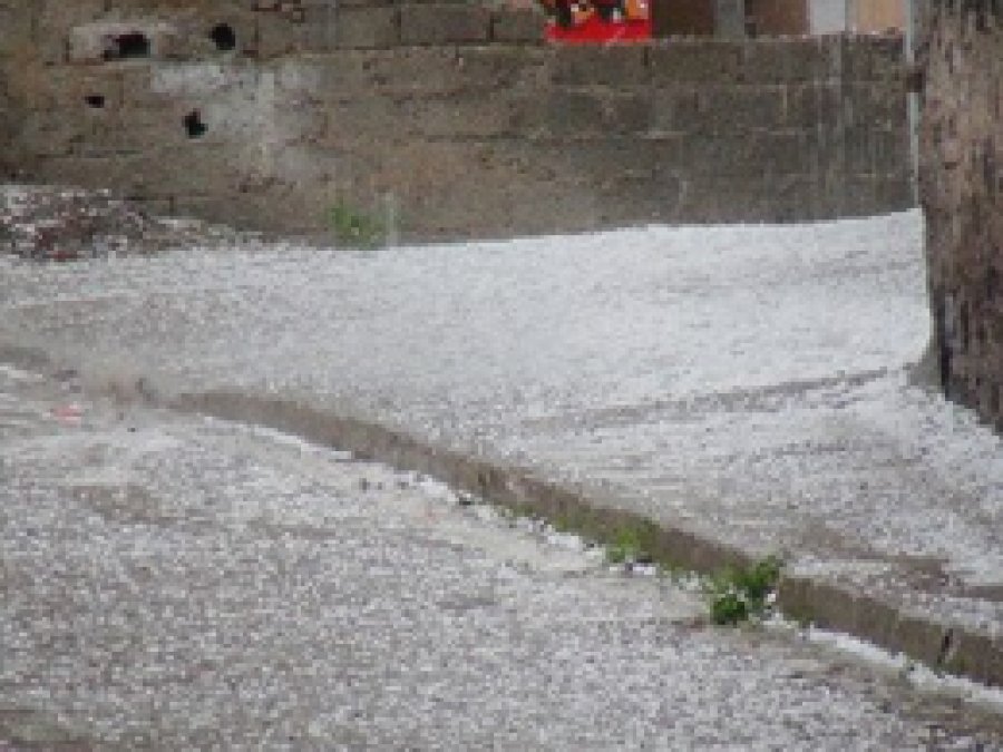 Solhan'da Dolu Yağışı Tarlalara Zarar Verdi