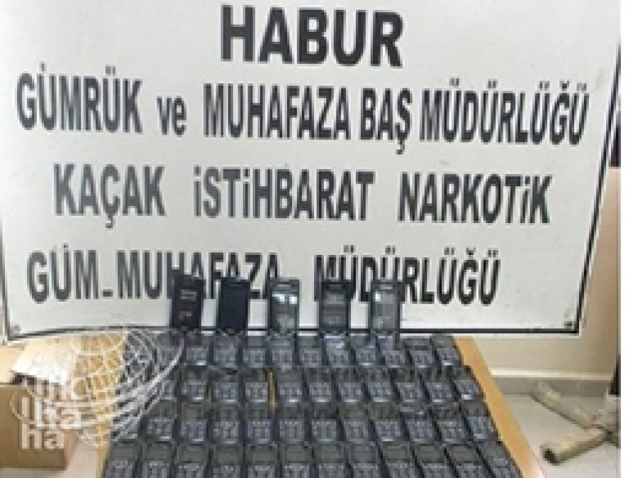 Habur'da Kaçak Cep Telefonu Yakalandı