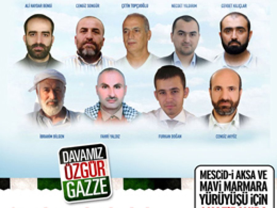 Mavi Marmara Saldırısının Yıldönümünde Dev Yürüyüş