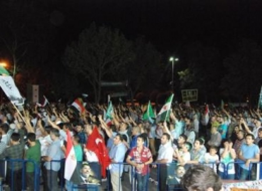 Saraçhane Parkı'nda Mısır Direnişine Destek