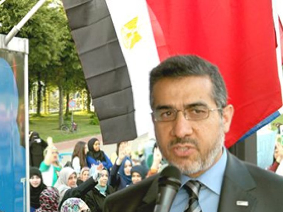Hollanda'da 'Mısır İçin El Ele' Mitingi