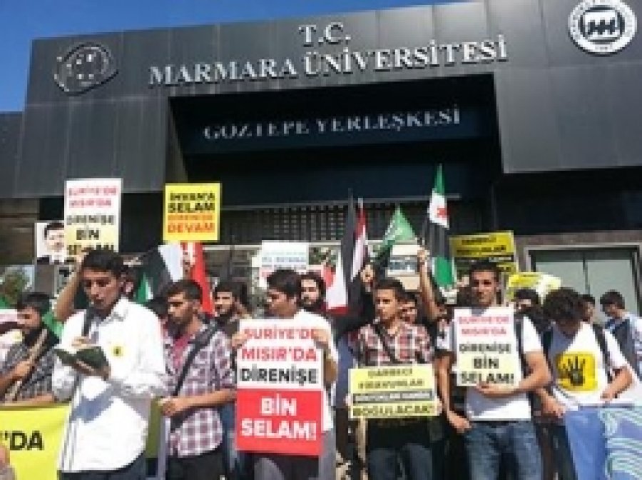 Marmara Üniversitesin'de Mısır ve Suriye'ye Destek