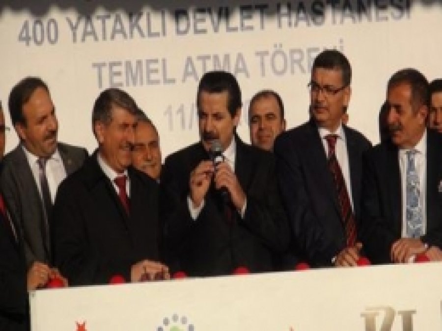 400  Yataklı  Hastanenin  Temeli  Atıldı, 1700 Yataklısı Yolda 
