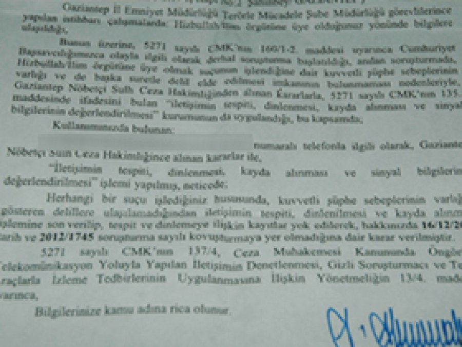 Polis, Nöbetçi Mahkemeden Karar Çıkartarak Dinleme Yaptı 