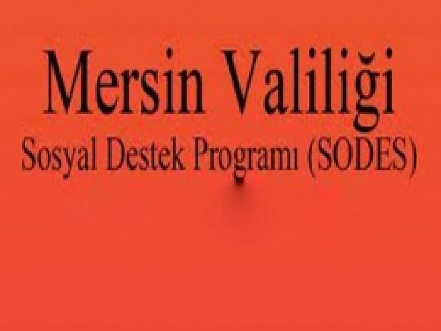 Mersin Valiliği SODES Ek Proje Başvuruları Başladı