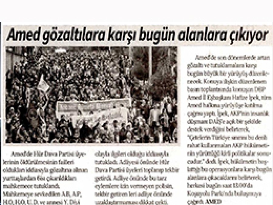PKK Diyarbakır'da Sokaklara Çıkıyor