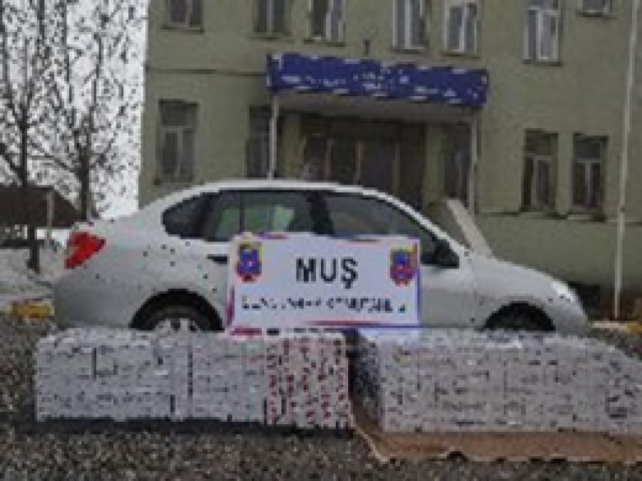 Muş'ta 9 Bin 50 Paket Kaçak Sigara Ele Geçirildi