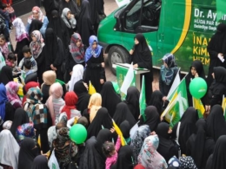 HÜDA PAR Kadın Kolları Seçim Bürosu Açtı 
