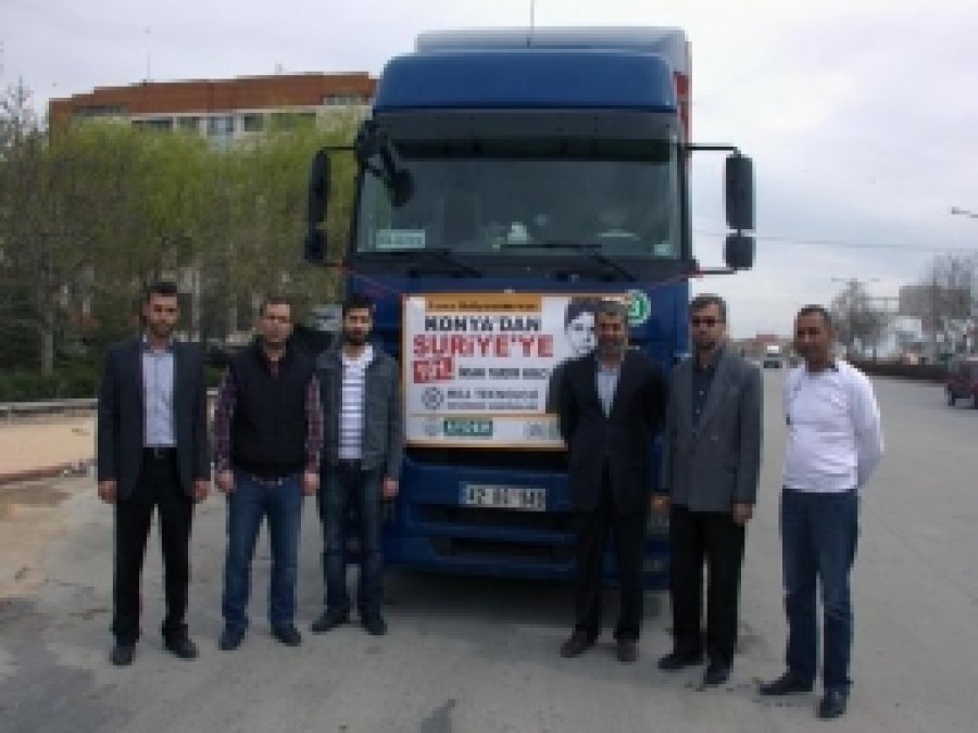 Konya'dan Suriye'ye 101. Yardım TIR'ı