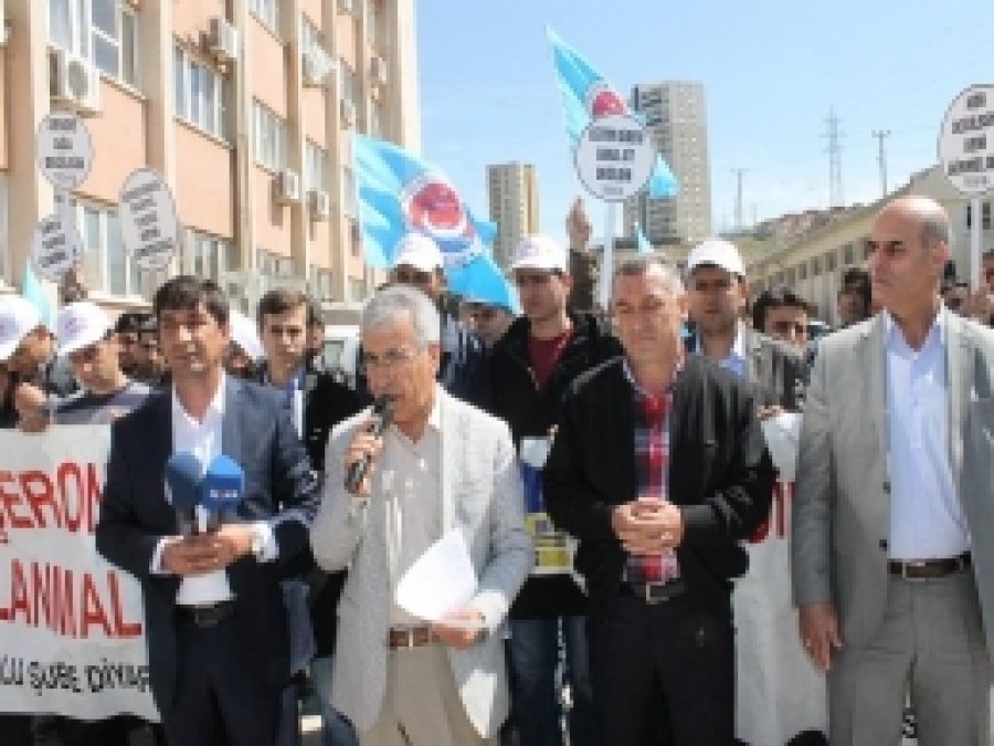 Taşeron İşçilerden Eylem 
