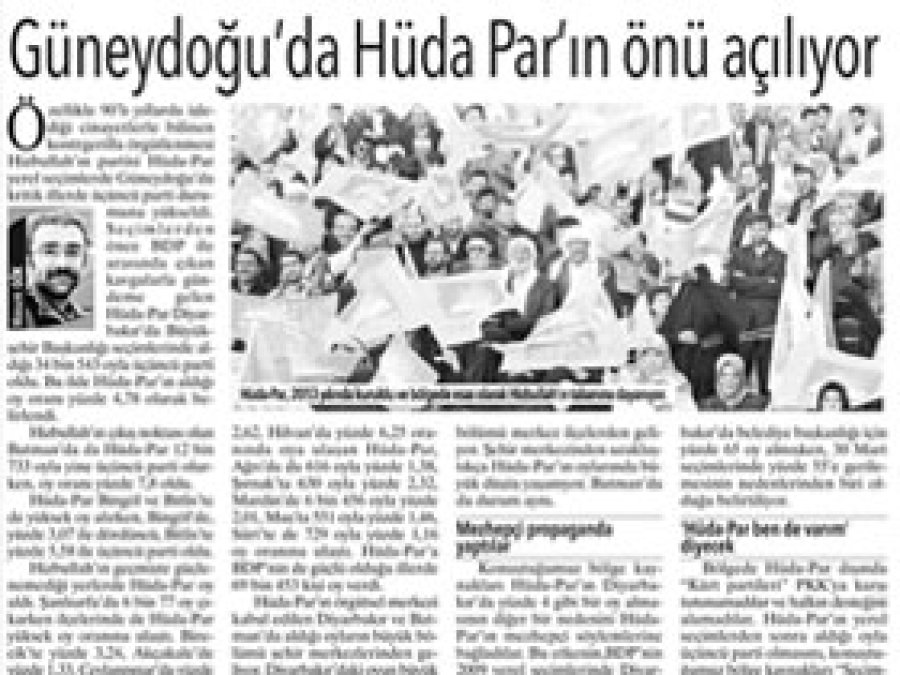 'HÜDA PAR Milletvekili Çıkarabilir'