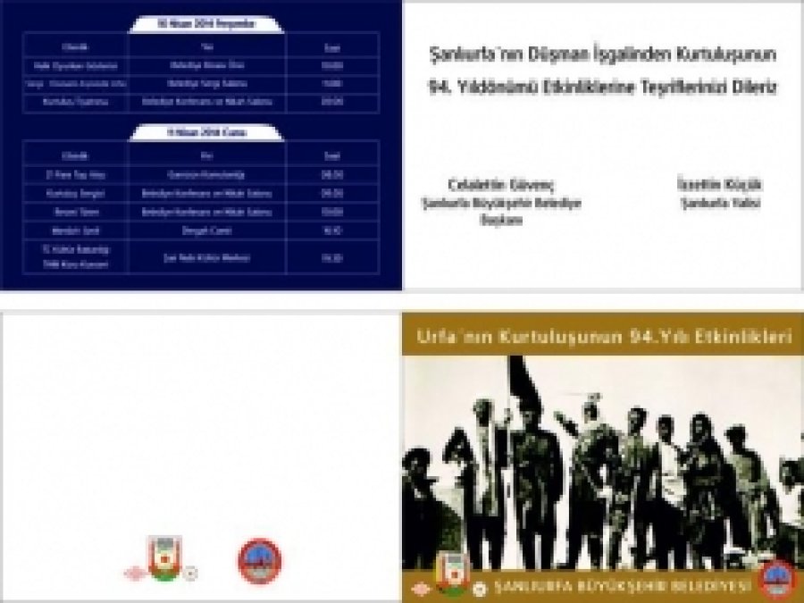 Şanlıurfa'nın Düşman İşgalinden Kurtuluşu Kutlanacak