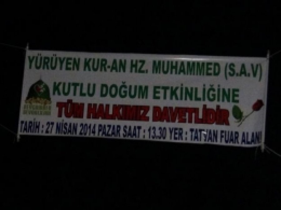 Tatvan'da 'Kutlu Doğum' Çalışmaları Başladı 