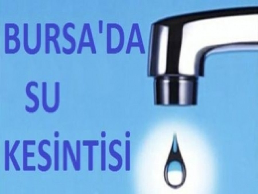 Osmangazi'de Su Kesintisi 