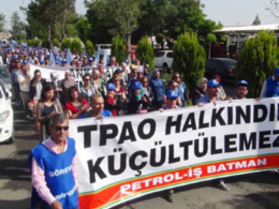 TPAO İşçileri Özelleştirmeye Karşı 