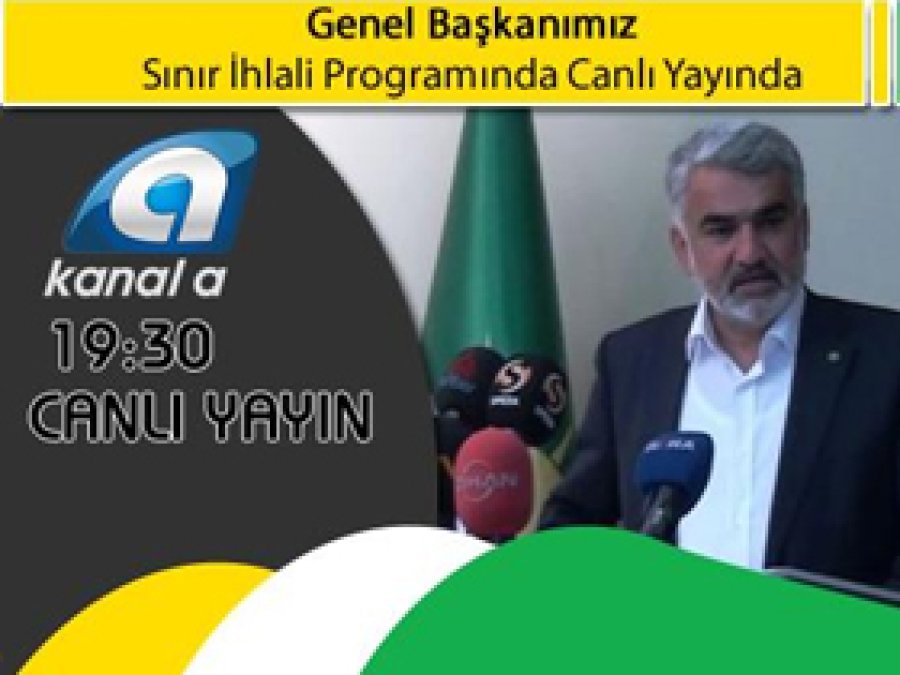 Yapıcıoğlu, Kanal A'ya Konuk Olacak