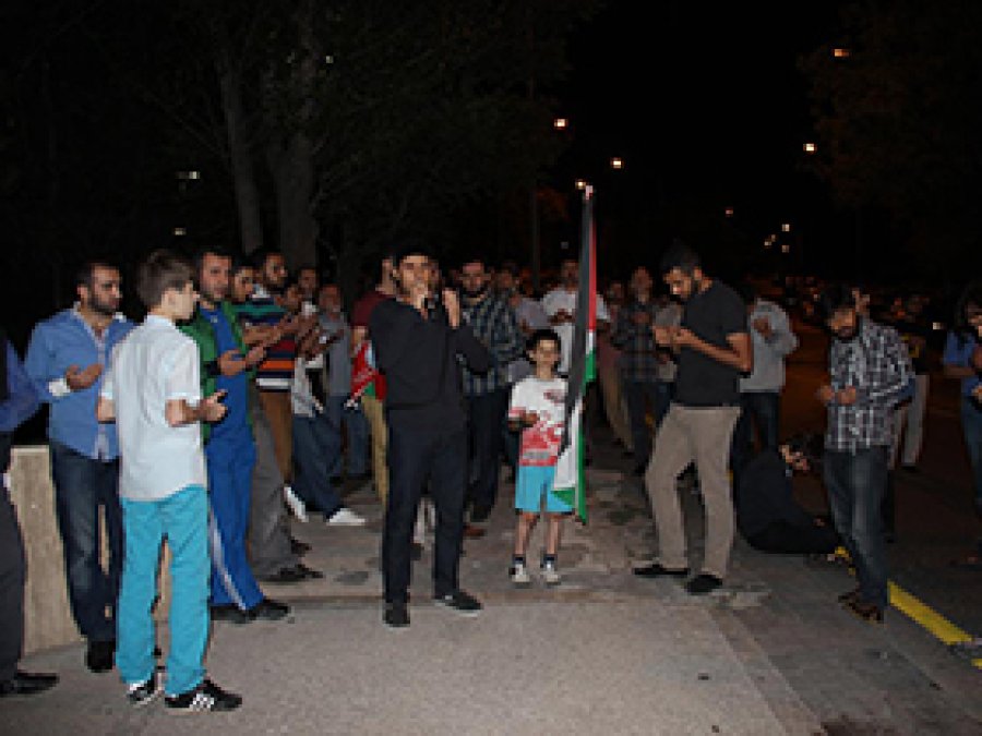 İsrail Büyükelçiliği Önünde Protesto