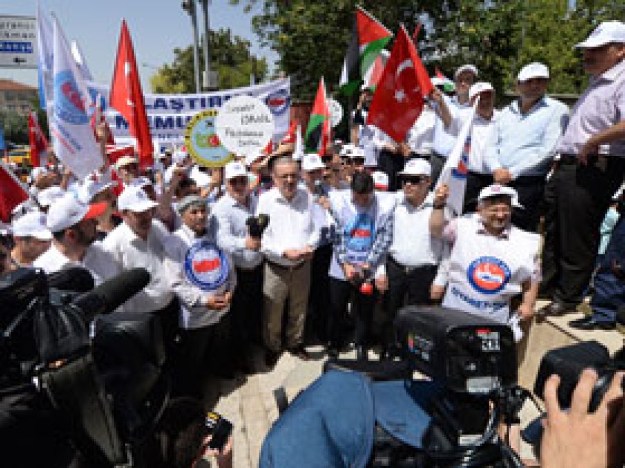 Memur-Sen'den Gazze'ye Destek Eylemi 