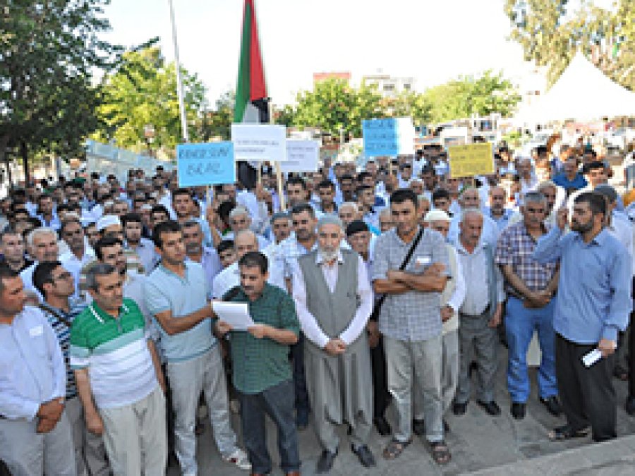 Kahta'da İsrail Katliamı Tel'in Edildi