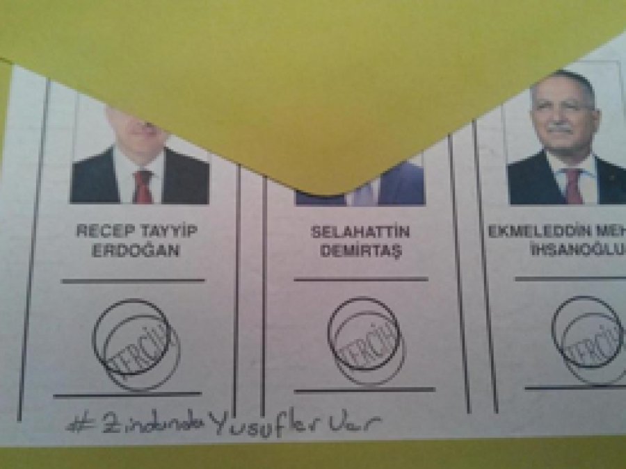 Seçimlere 'Zindanda Yusuflar Var' Protestosu