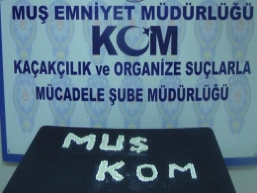 Muş'ta Bin 551 Adet Uyuşturucu Hap Ele Geçirildi