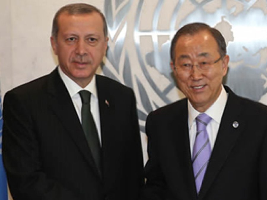 Erdoğan Ban Ki-Moon ile Görüştü 