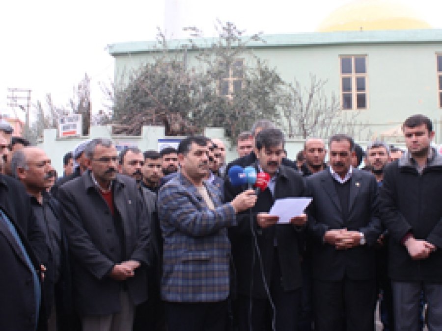Ceylanpınarlılar Peygambere hakareti kınadı