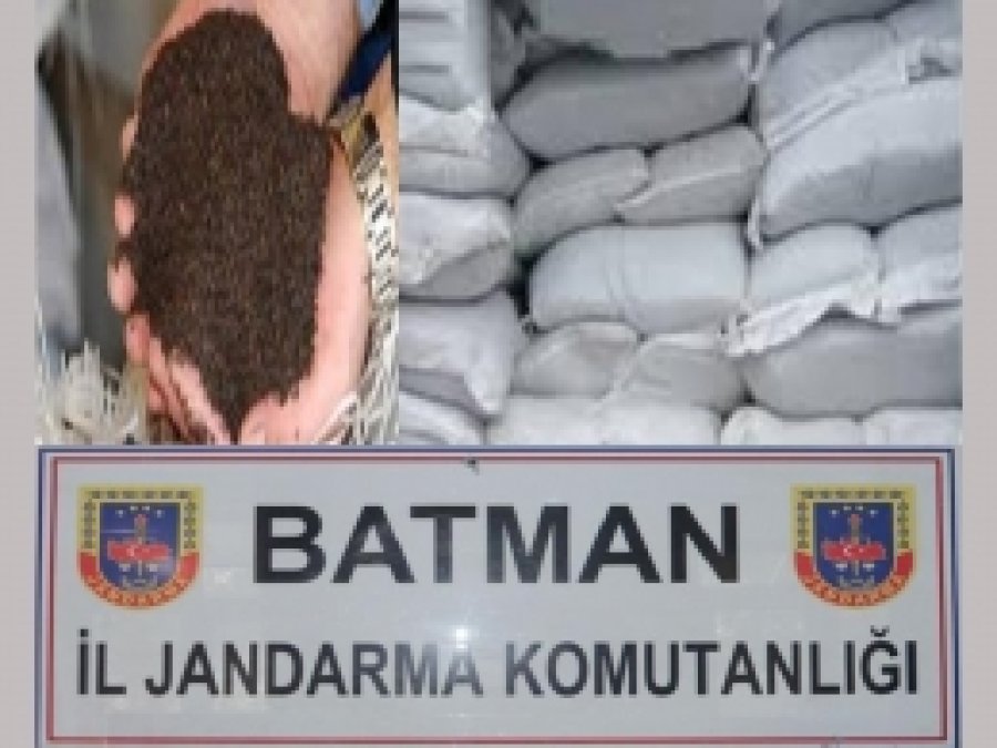 Batman'da kaçak çay ele geçirildi