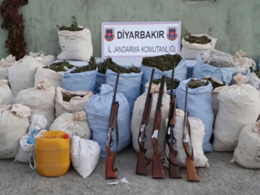 Lice'de 780 kilogram uyuşturucu ele geçirildi