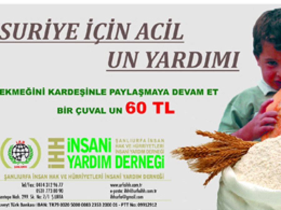 İHH' dan ''Suriye için acil un kampanyası
